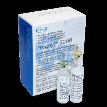 HCG Pregnyl 5000IU Organon Pharmaceuticals